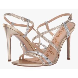 Sam Edelman Metallic Strappy Heels